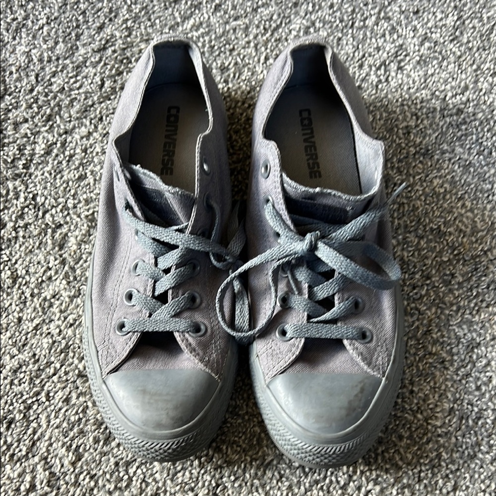 Converse Gray Canvas Sneakers